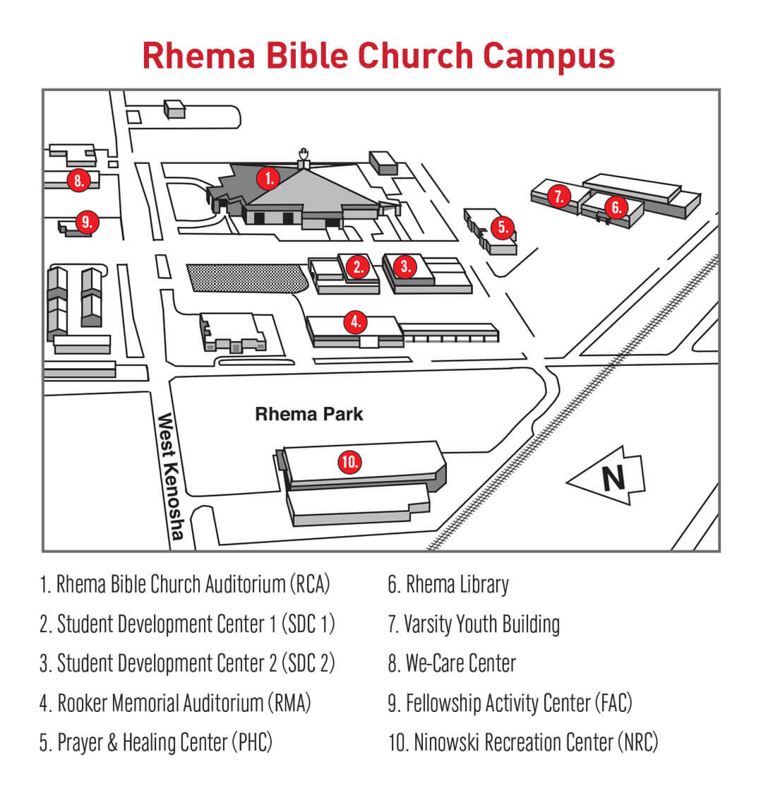 Rhema Bible Church Campus Map